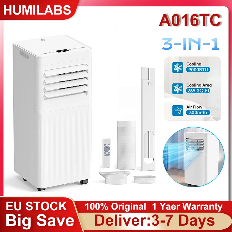 HUMILABS A016TC Przenośny Klimatyzator 9000 BTU z Polski za $191.63 / ~727zł