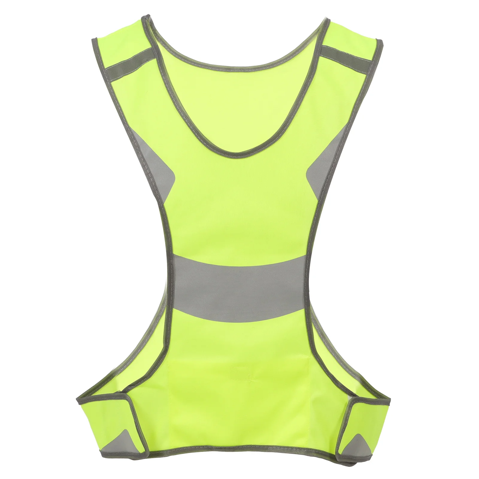 

Cycling Reflective Vest Security While West Riding Traffic Safety High Visibility Polyester Cloth Construction Man of but