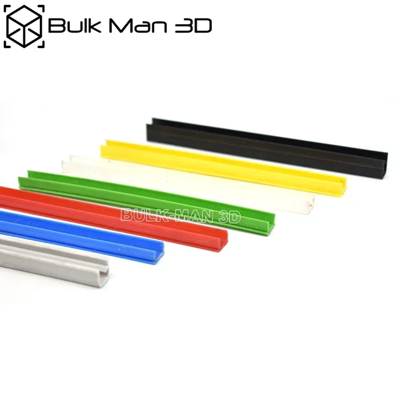 Aluminum Profile Cover Hard Slot Flat Seal Panel Holder 10PCS 1000mm Length For 20/30/40/45 Series EU Aluminum Profile 6mm/8mm/10mm