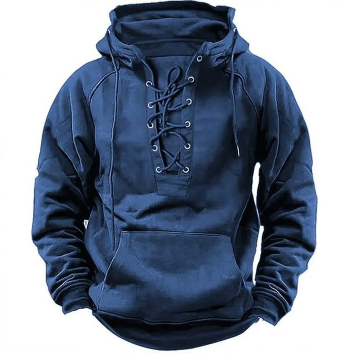 Men's Casual Sweatshirt Sportswear Multi-Pocket Retro Hooded Jacket Jz new fashion