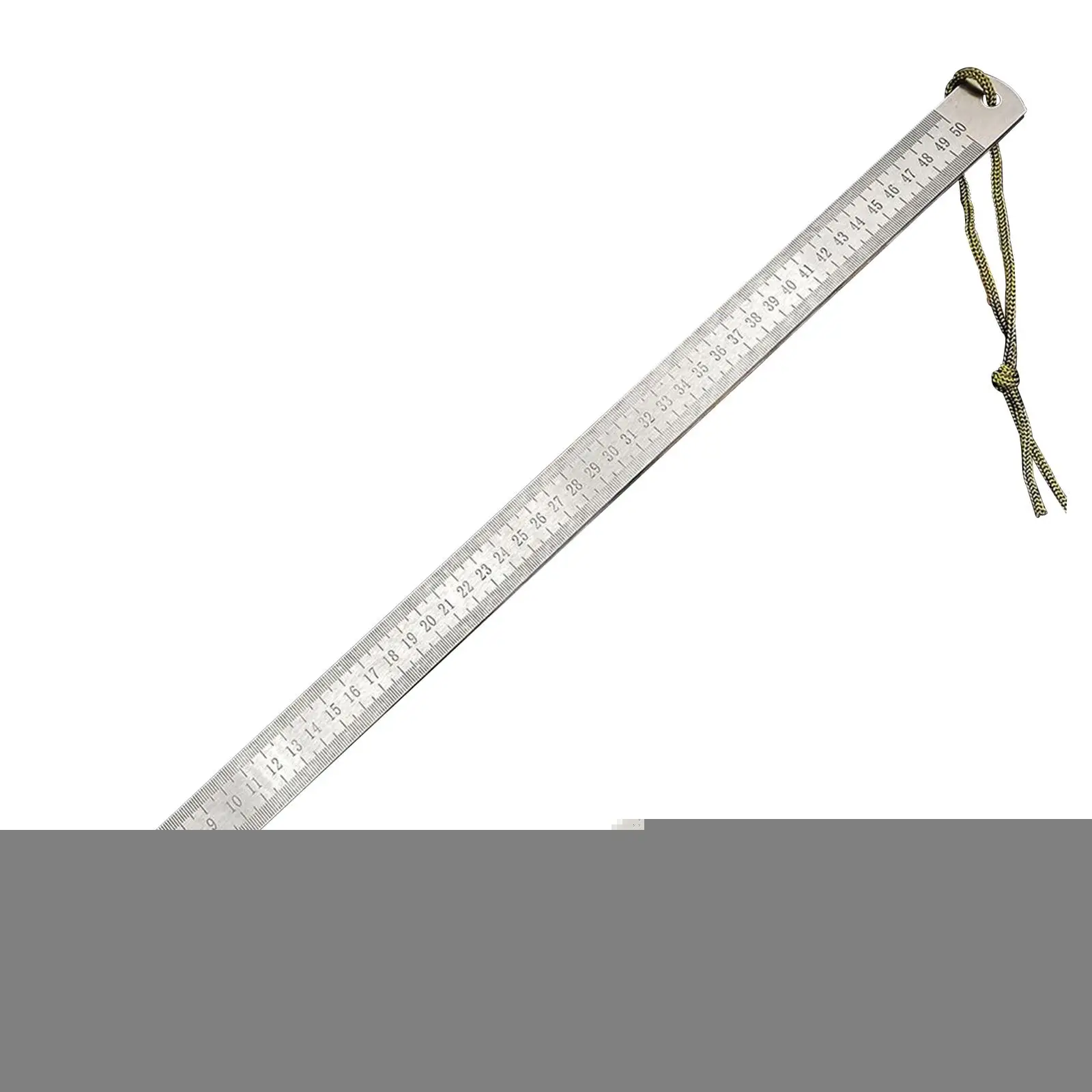 Stainless Steel Ruler 50cm Scale Markings Easy Measurements Measuring Ruler for