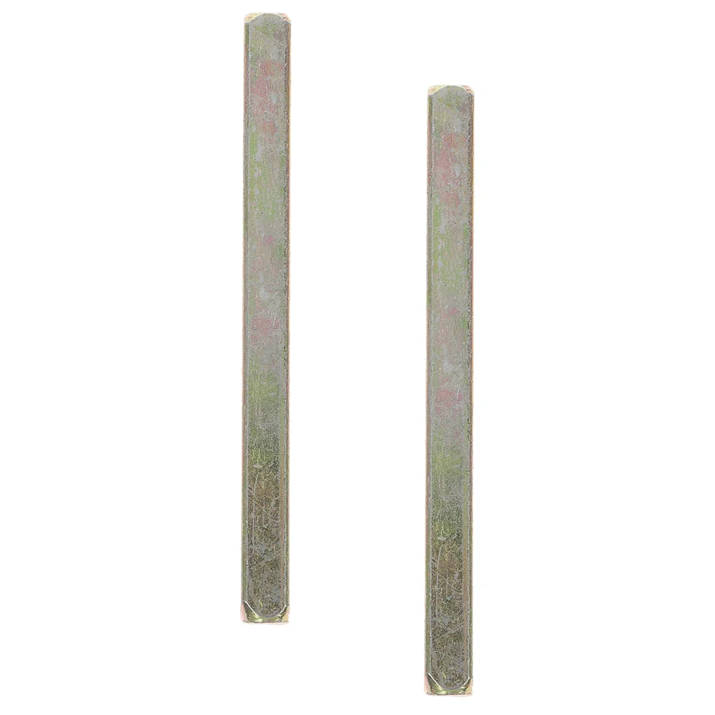 2 Pcs Door Handle Accessories Stylish Spindle Vintage Knob Old Replacement Long Square Bar Style Straight Iron Spare