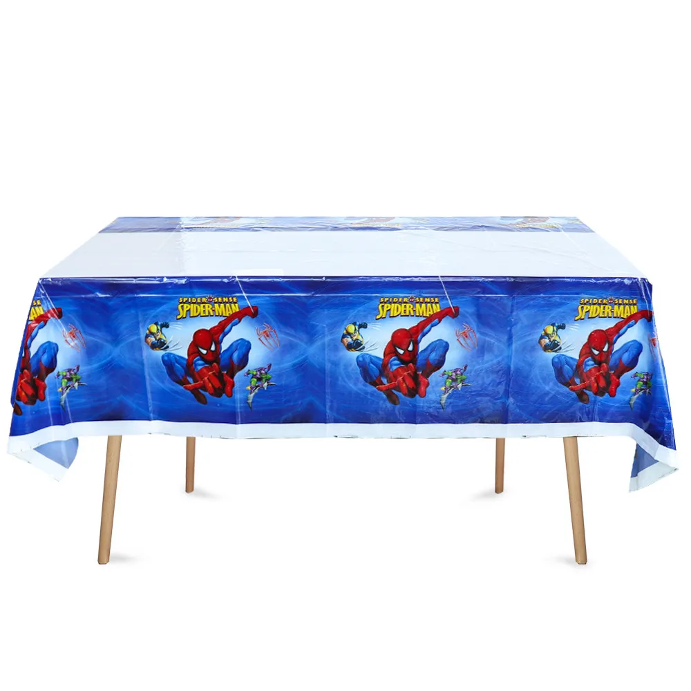 

1Pcs Cartoon Hero Spiderman Happy Baby Shower Decorate Plastic Tablecover Kids Boys Favors Maps Birthday Events Party Tablecloth