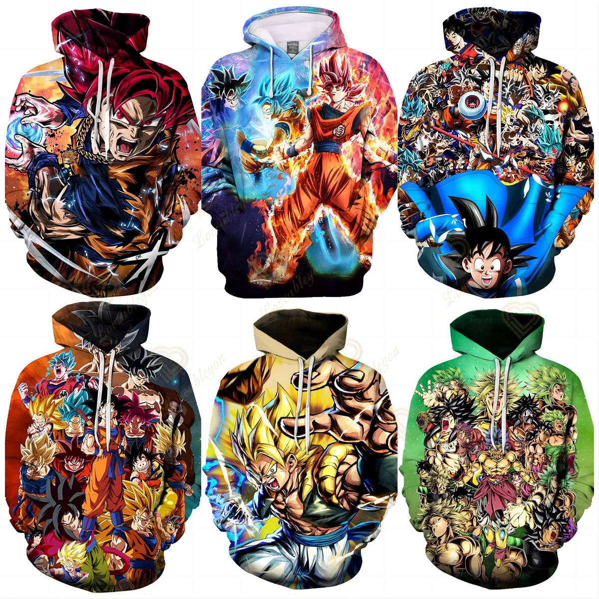 

Dragon Ball Cartoon Trendy Hoodie Woman Hooded Autumn Winter Y2k Anime Thick Tops Loose Oversize Women Pullovers Clothes