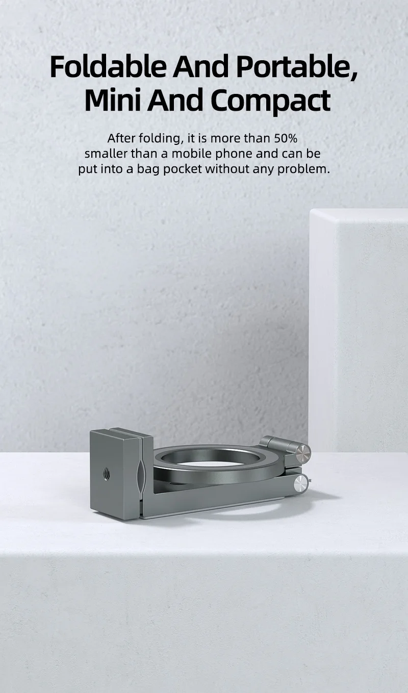 TEUCER Magnetic Phone Holder for IPhone 15 16 Samsung Xiaomi, Alloy Damping Mobi