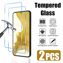 2PCS Tempered Glass for Samsung S23 S22 Plus A14 A24 A34 A12 A13 A22 A23 A32 A73 A53 A33 5G A70 A50 A71 A52 A72 Screen Protector