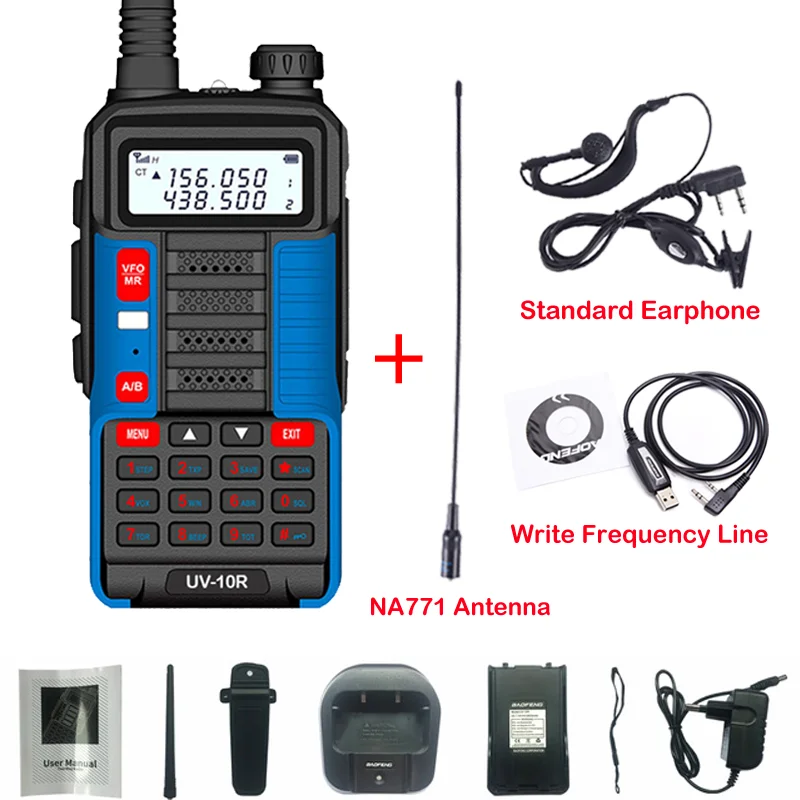 Baofeng UV-10 PRO Waterproof Walkie Talkie Dual Band High Power CB Radio Vhf Uhf CB Ham Radio Upgraded of UV-10 plus Radio UV5R cheap walkie talkies Walkie Talkie