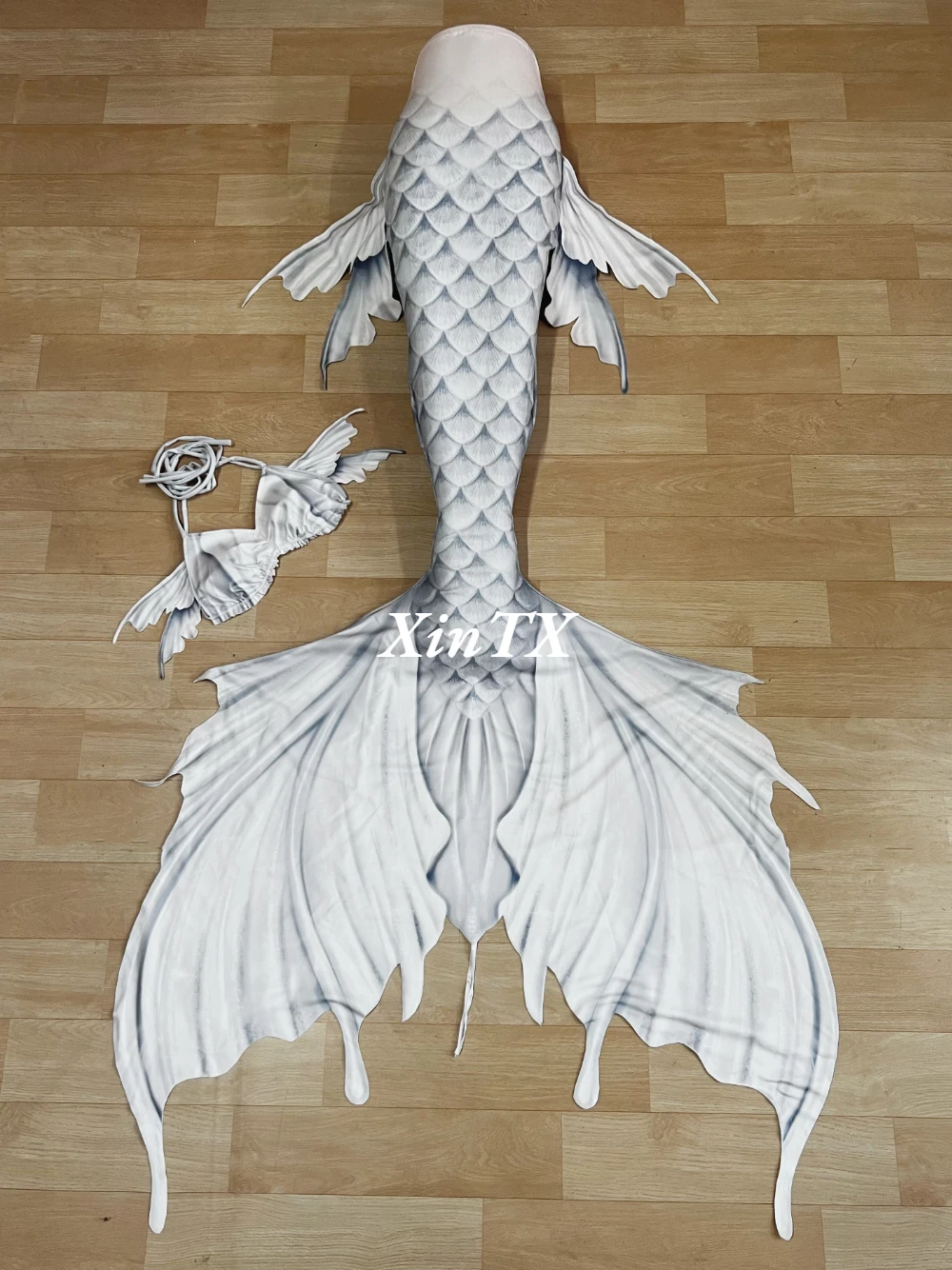 Coda da Sirena per Adulti, Bikini con Orecchie da Sirena, Costume per Cosplay, Spettacoli Acquatici, Piscina, Feste, Progettato Professionalmente, Taglie Personalizzate - immagine 2