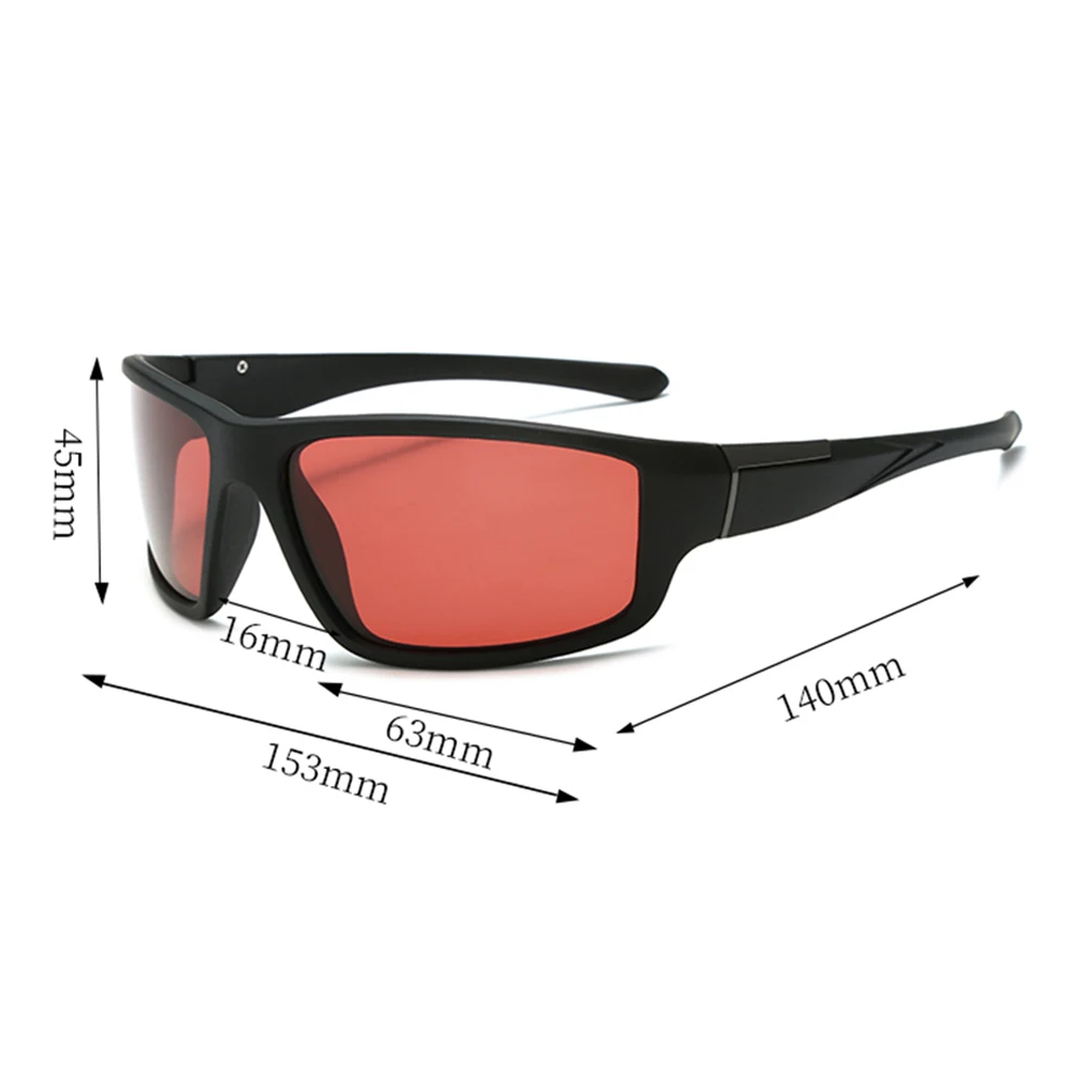 Fishing Sunglasses - Red Polarized TAC Goggles for Men  Women