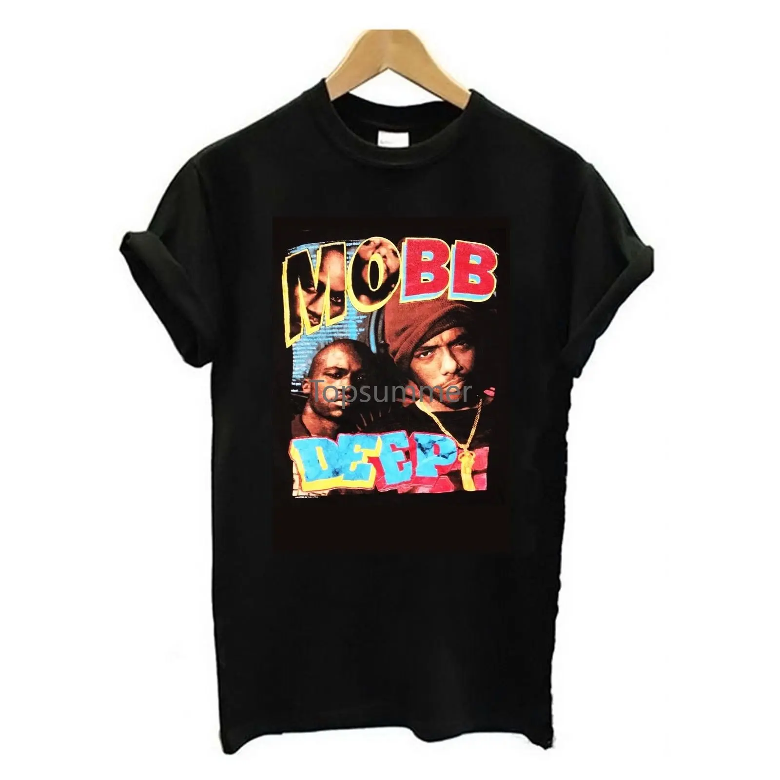 

Mobb Deep Rap Tee Unisex T Shirt Festival Vintage Hip Hop Fashion Queens Men T-Shirt 2018 Fashion Top Tee Plus Size Harajuku