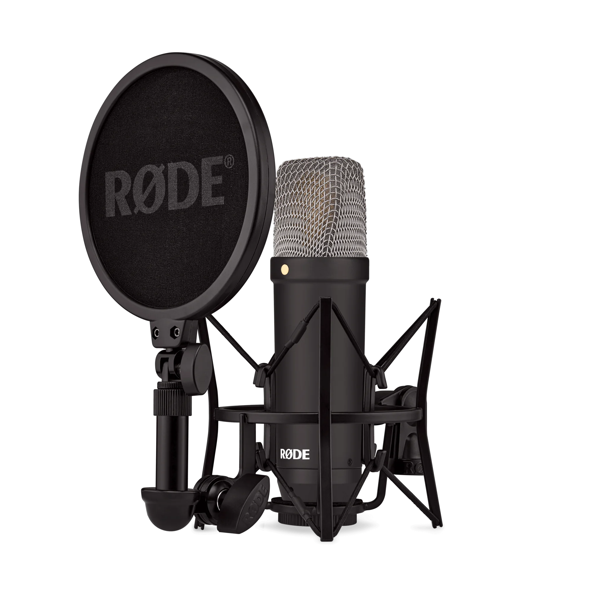 RODE NT1 대형 다이어프램 콘덴서 마이크, 쇼크 마운트 포함, 음악 제작, 보컬 녹음, 스트리밍 팟캐스트용 마이크