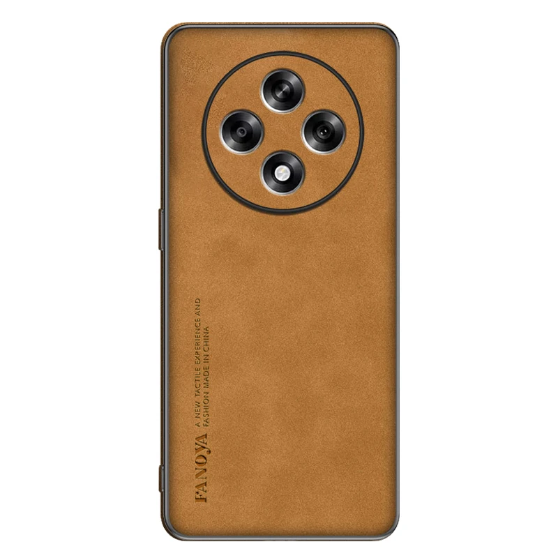 Premium Frosted Leather Anti-Shock Hard Case – Stylish Matte Finish