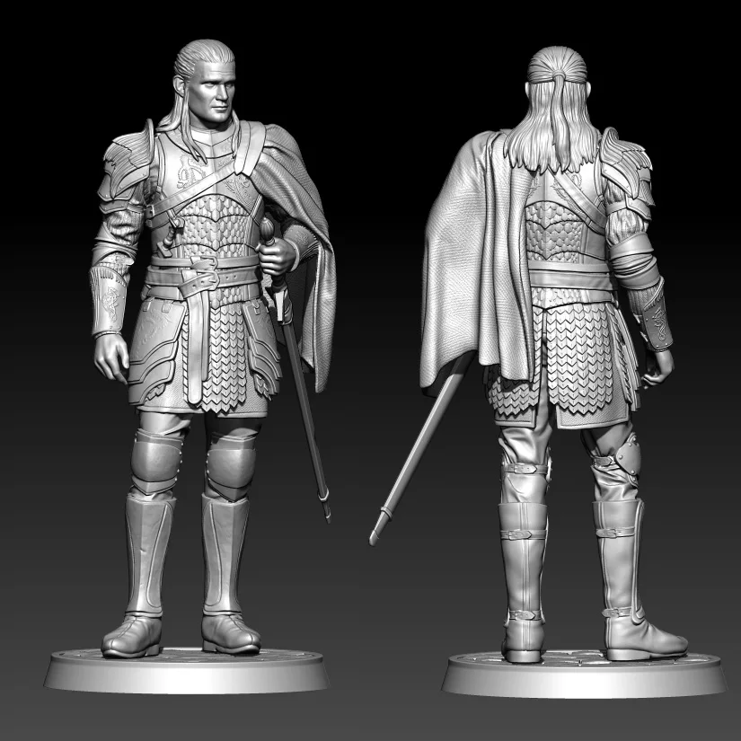 

1/24 75mm 1/18 100mm Resin Model Kits Man warrior Unpainted Figure Sculpture No Color RW-989