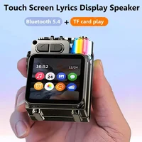 Smart Touch Screen Bluetooth Speaker Mini Portable Audio Player Wireless Handsfree Call MP3 Music Box Support TF Play APP Contro 1