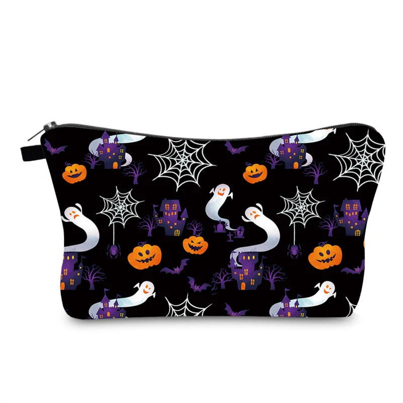 

Halloween Party Candy Pumpkin Women's Lipstick Air Cushion Makeup Bag Washing Bag Organizing Bag 2023 Portable Wash Bag