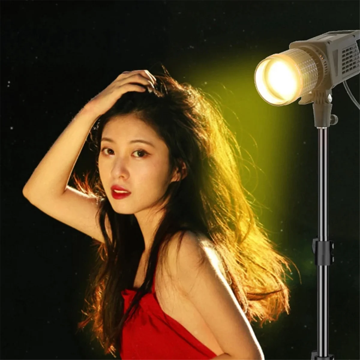 ABIY-40W Photography LED Video Light 3000k-6000k Daylight-Balanced Sun Lamp for Portrait Flash Studio Live EU-PLUG