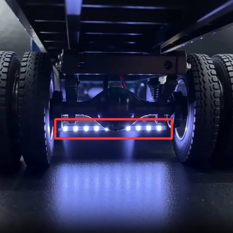 Vorderer LED-Fahrlichtstreifen mit Kreuzblinkfunktion, dekorativer Scheinwerfer für 1/14 Tamiya RC Truck Trailer Kipper 56301 56344 New King