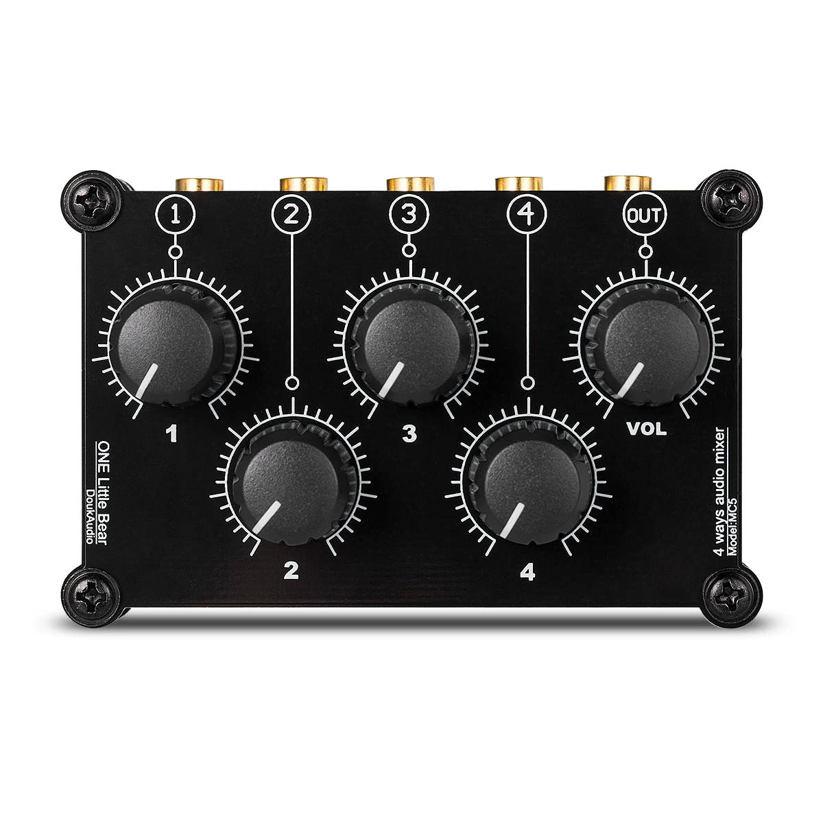 Douk audio-misturador de áudio estéreo analógico portátil,