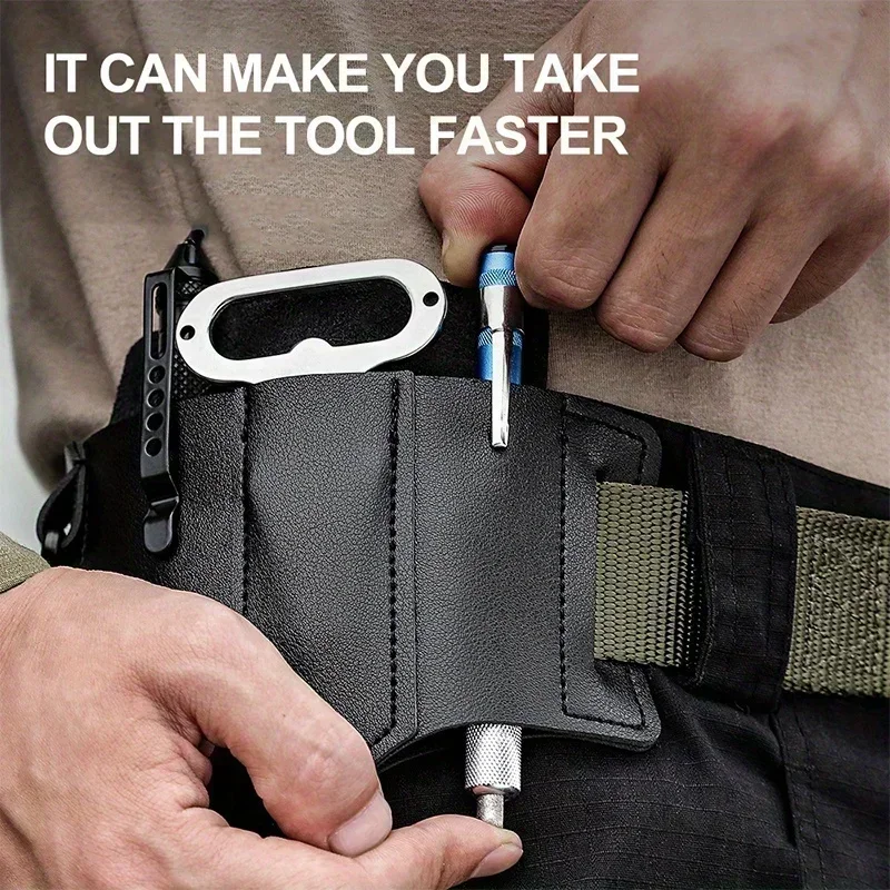 EDC Tactical Tool Holster Retro Outdoor Tool Belt Bag Sports Belt Bag Knife Holster Flashlight Holster 4
