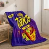 1pc American Takis, Monster truck digital printing warm skin-friendly thickened flannel blanket for office, home, travel 1