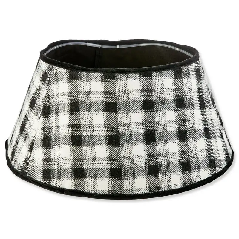 

Christmas Tree Stand Band, Black and White Plaid,