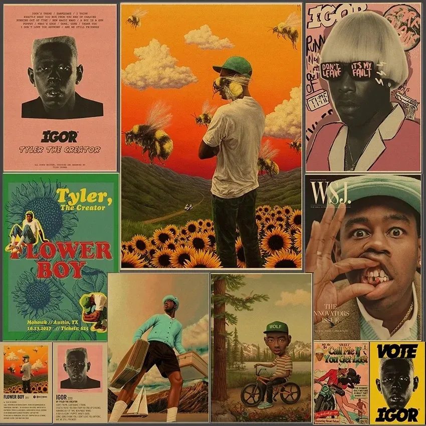 Rapper-Tyler-The-Creator-Posters-Flower-Boy-Print-Poster-Nostalgic ...