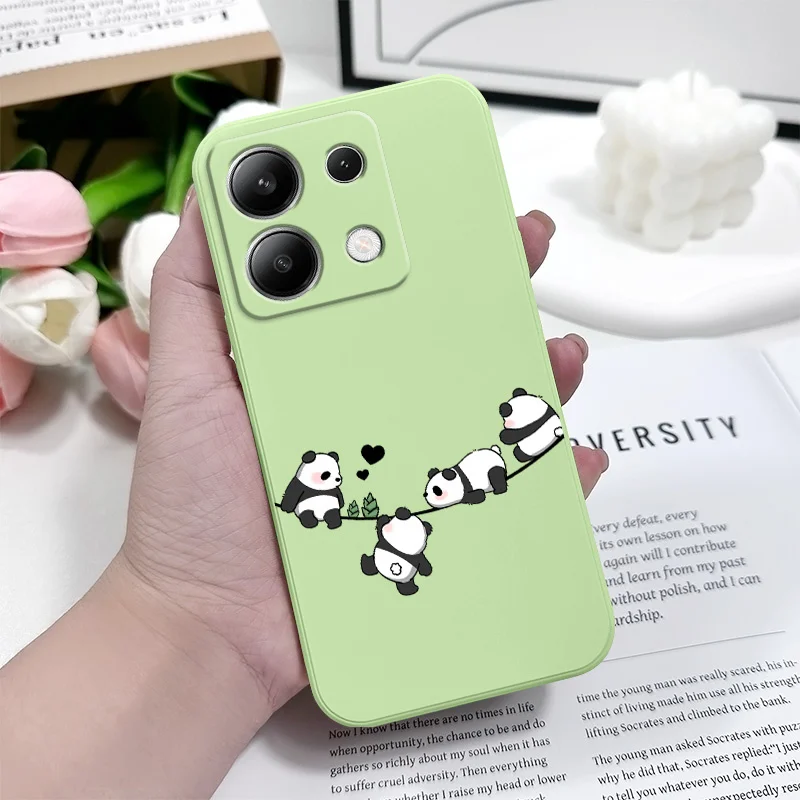 Adorable Baby Panda Liquid Silicone Phone Case Cover