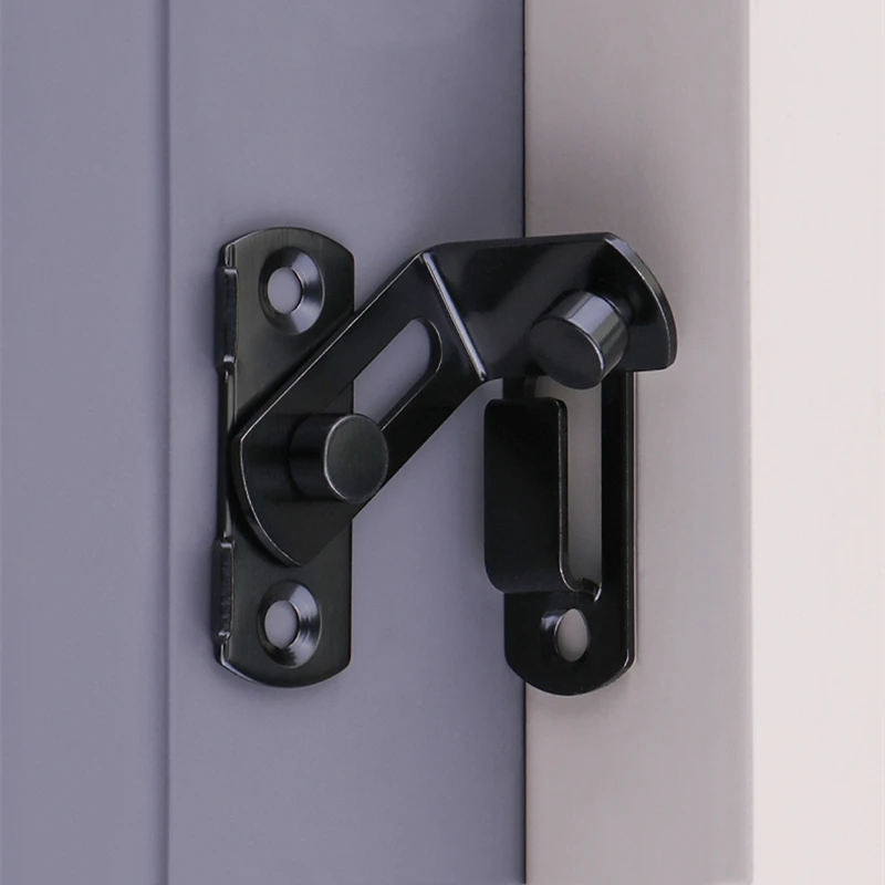 Door Latch Door Bolt Anti-theft Lock Buckle 90-degree 180&deg; Push-pull Lock door latch sliding door latch door lock latch