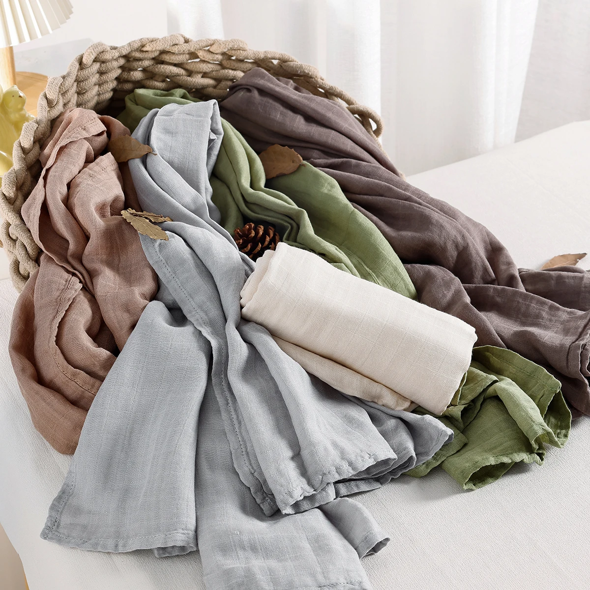 Bamboo Cotton Muslin Swaddle Blanket Baby Bath Towel Summer Newborn Swaddle Wrap Receiving Blankets cotton muslin blanket cotton blanket swaddle blanket cotton swaddle