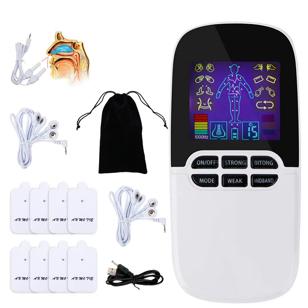 

Rechargeable TENS Unit Therapeutic EMS Muscle Stimulator Digital Therapy Machine Massage Device for Body Arm Muscle Stimulator