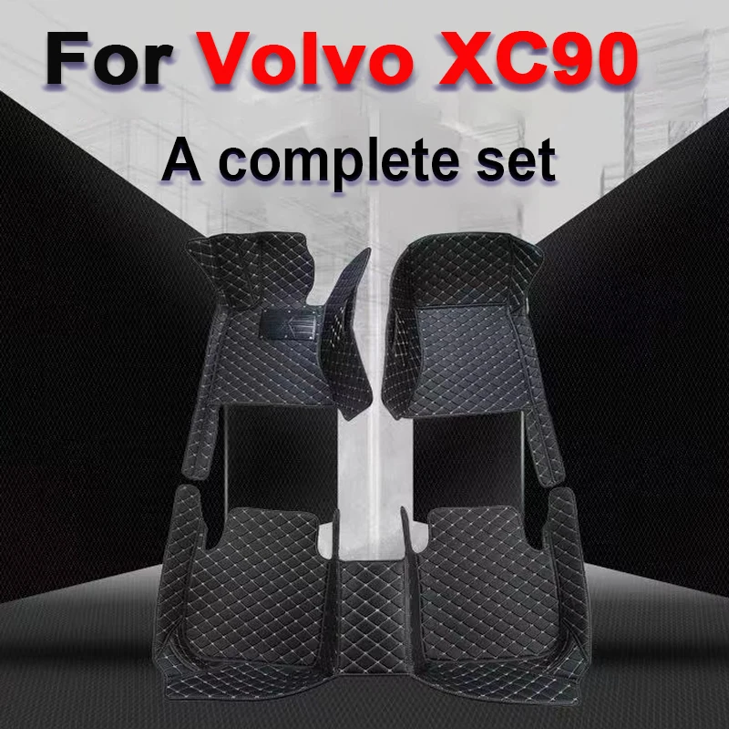 

Автомобильный напольный коврик для Volvo XC90 MK1 2002 ~ 2014, 7-местный грязеотталкивающий кожаный коврик, напольные покрытия для автомобилей, автомобильные аксессуары, внутренняя часть