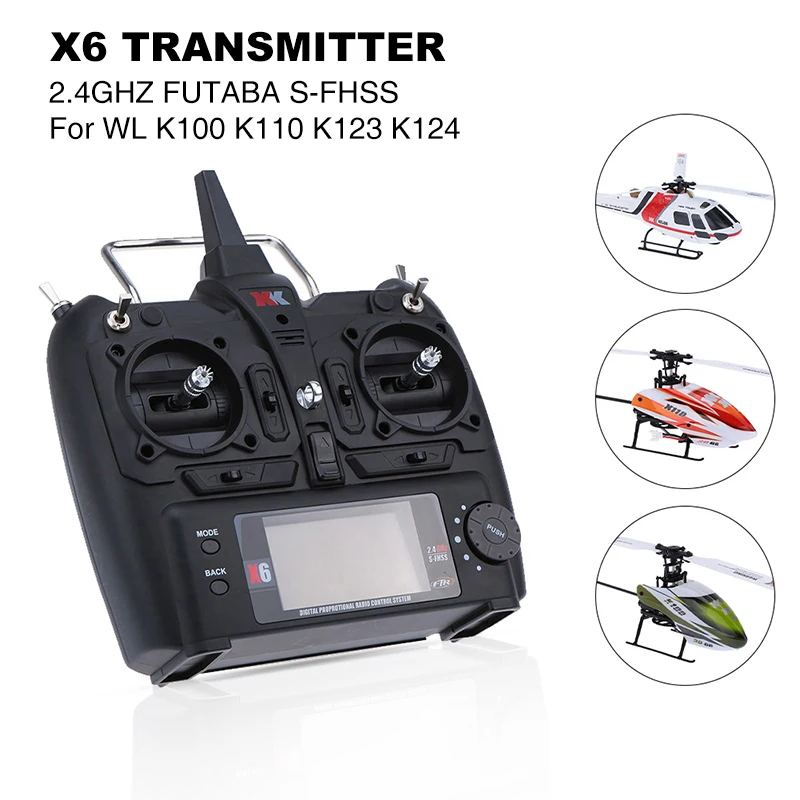 Émetteur XK X6 Compatible WL K100 K110 K123 K124 RC