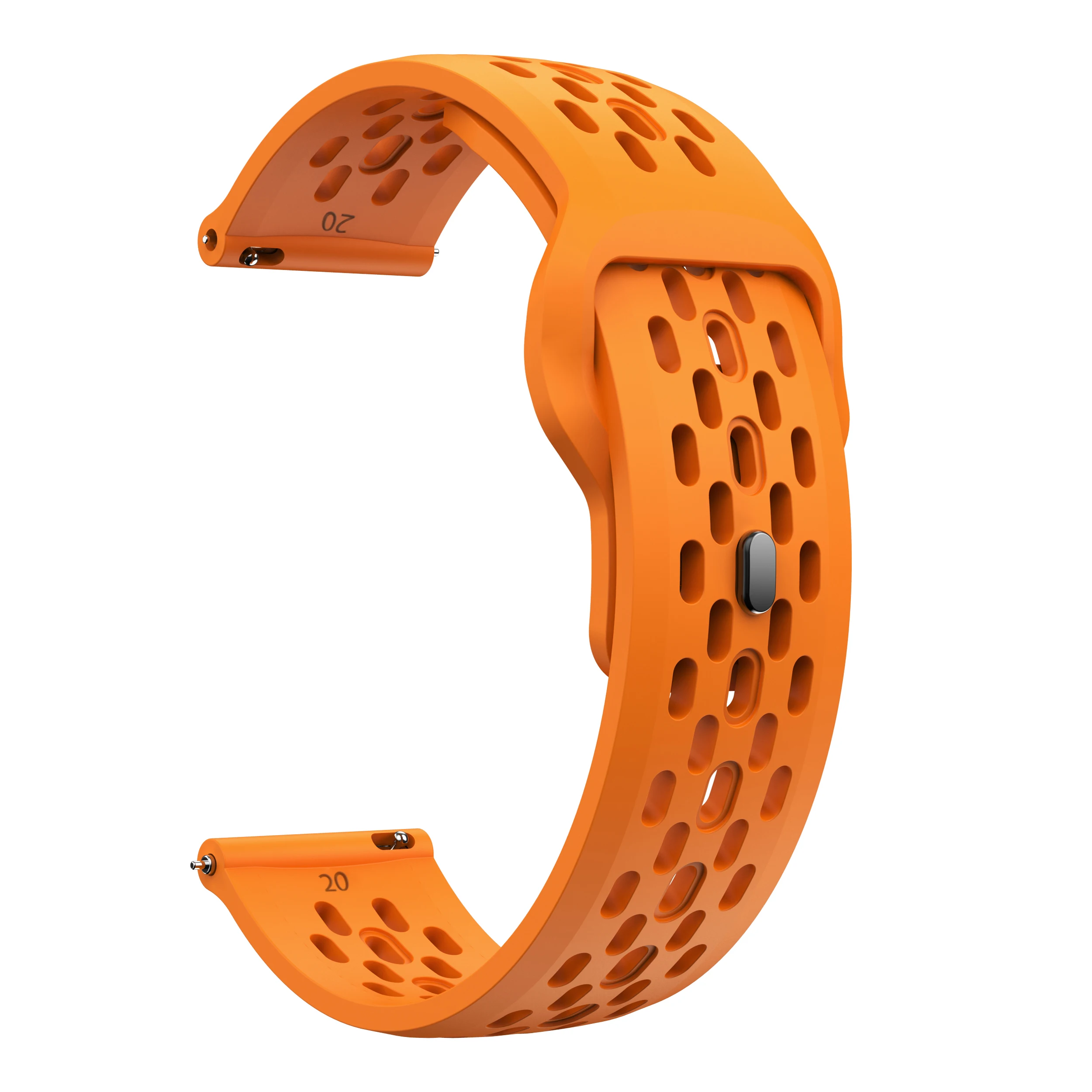 Silicone Breathe Band Strap, 18-22mm Adjustable Bracelet