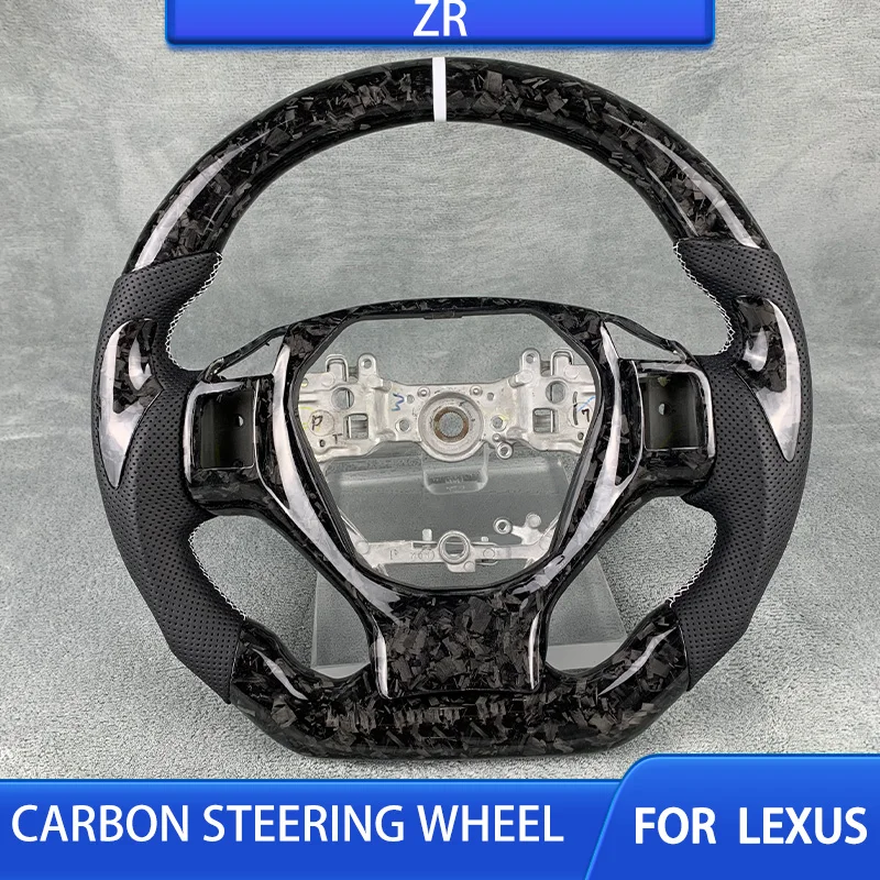 

For Lexus IS 300 RC LS NX200 ES RX UX LC CT GSF 2013 2014 2016 2017 2019 2020 2021 2022 Customized Carbon Fiber Steering Wheel