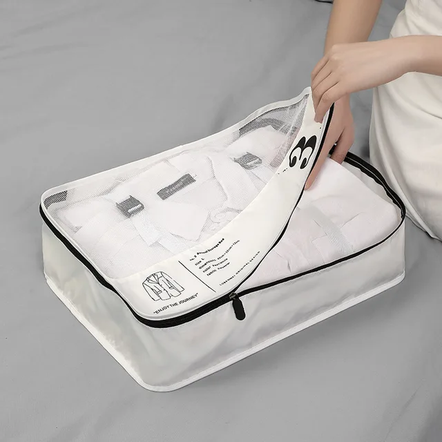 7 db Utazási Szervező Poggyászruhák Hordozható Elválasztó Ruha Táska Fehérnemű Üzleti Utazás Szervezője - Image 3