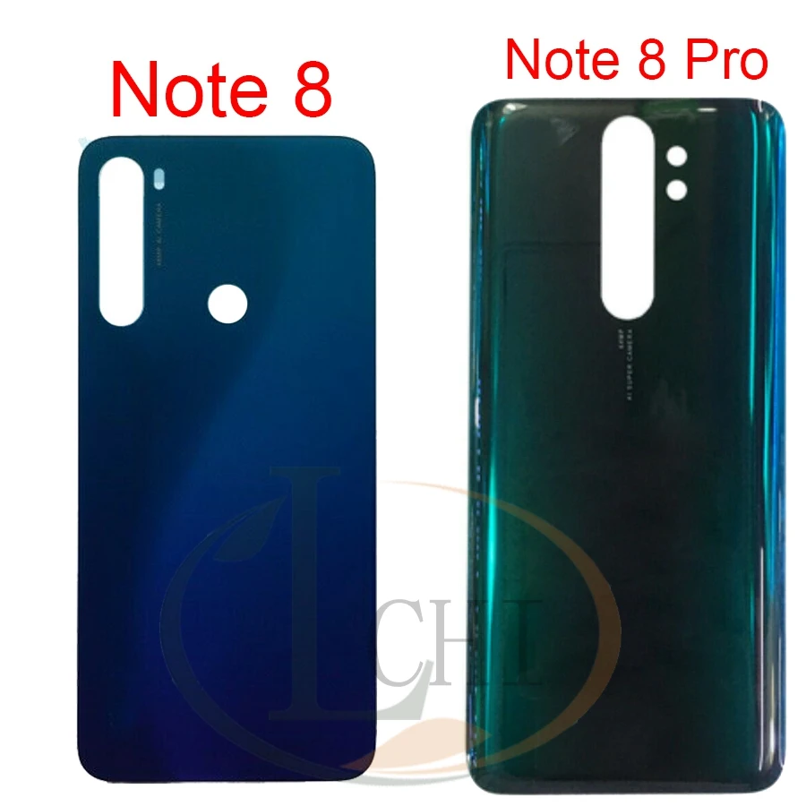 Phone Back Cover For Redmi Note 8 Pro Battery Cover Rear Glass Battery Door Note 8 Housing Replacement For Redmi 8T