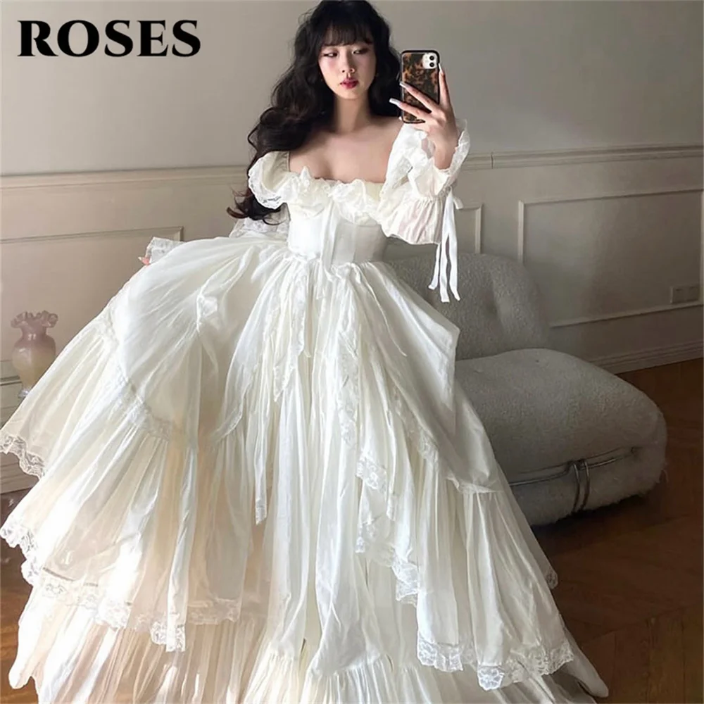ROSES White Party Dress Detail 2