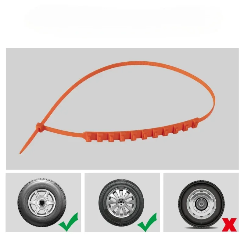Snow Chains for Cars Winter Outdoor Tire Chains for Motorcycles Trucks Emergency Anti-Skid Tyre Auto Accessories 10pcs tire chains