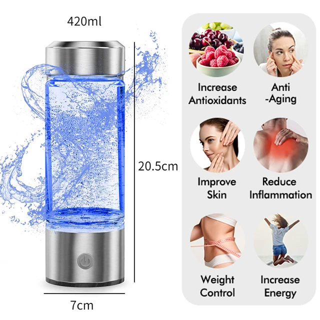 Xiaomi Mijia Vízszűrő Hidrogén Vízgenerátor Vízpoharak Ionizáló Készítő Hidrogénben Gazdag Víz Antioxidánsok Orp Palack - Image 6
