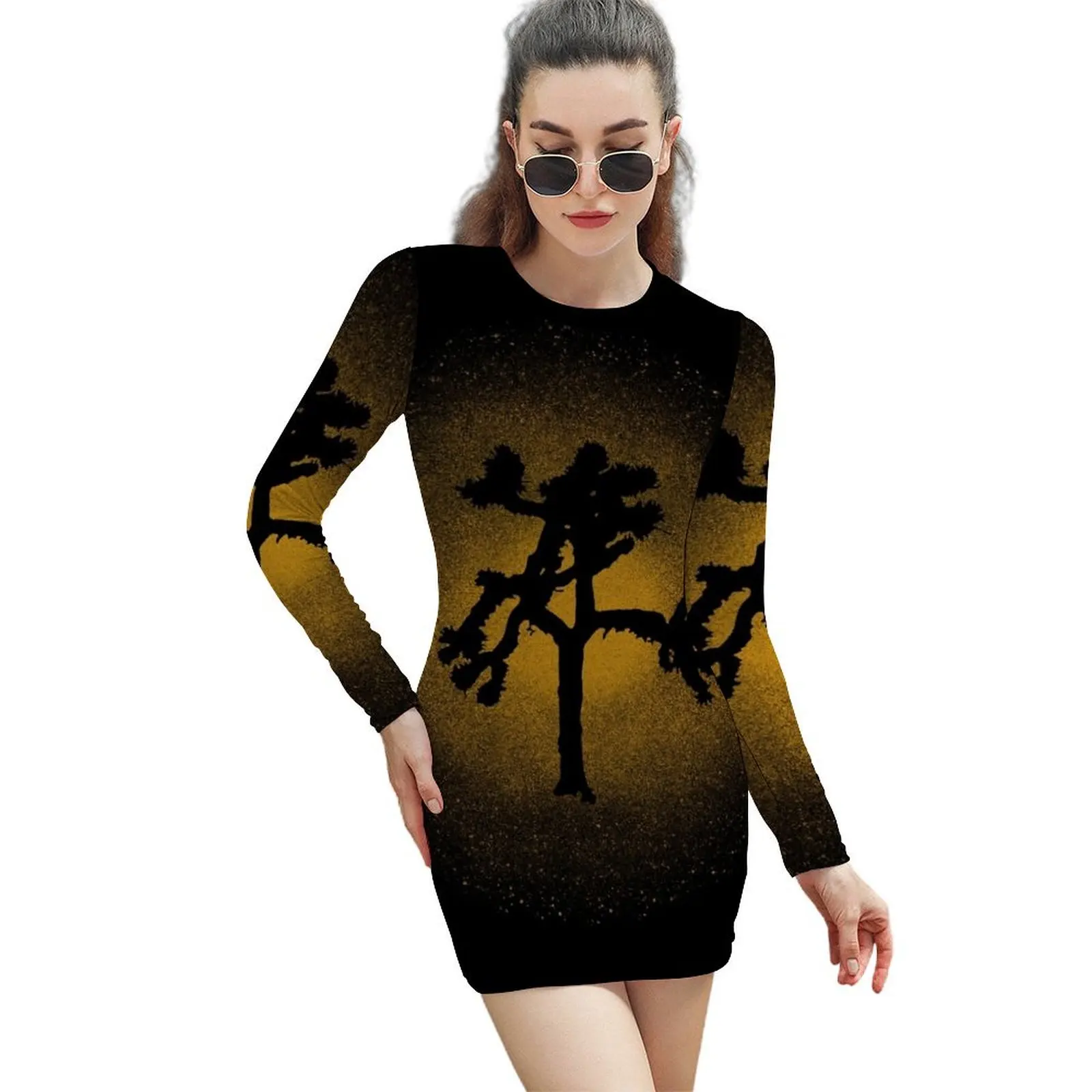 

Joshua Tree Gold 30th Long-Sleeved Sheath Dress summer dress woman 2024 dresses with long sleeves women's evening dress 2024