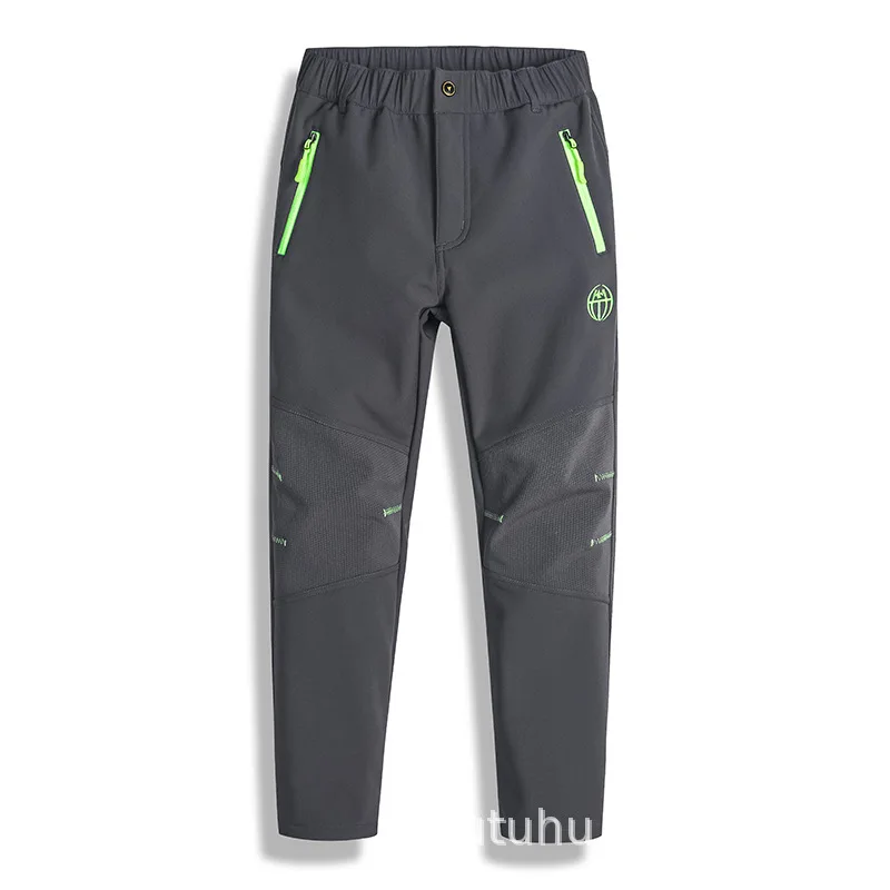 Waterproof Pants Children Fashion Brand Boy Girls Kids Pant Warm Trousers Sporty Climbing Leggings Snow Patchwork Soft Shell boys pants,girls rain pants