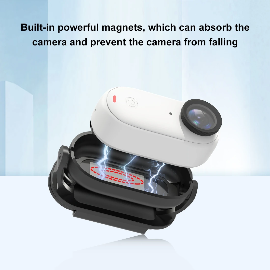 For Insta360 GO3 / GO 3S PULUZ Easy Clip Hat Clip Quick Release Clamp Magnetic Frame Fixed Mount