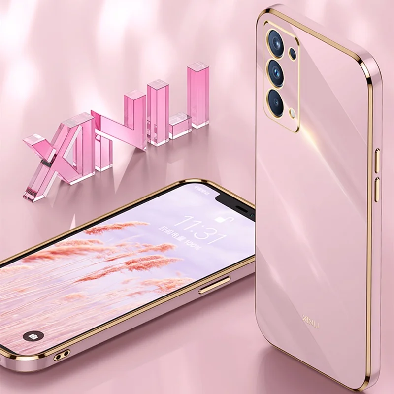 Realme 8 4G 5G Realme 8 5 6 7 3 Pro V13 용 케이스, 소프트 실리콘 충격 방지 커버 도금 케이스