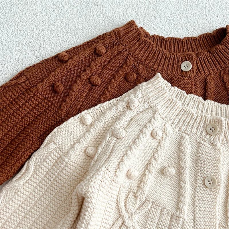 Autumn Baby Sweaters Boy Girl Clothes Knit Top Cardigan Long Sleeve Knitted Sweater Infant Coat Newborn Clothing Knitwear