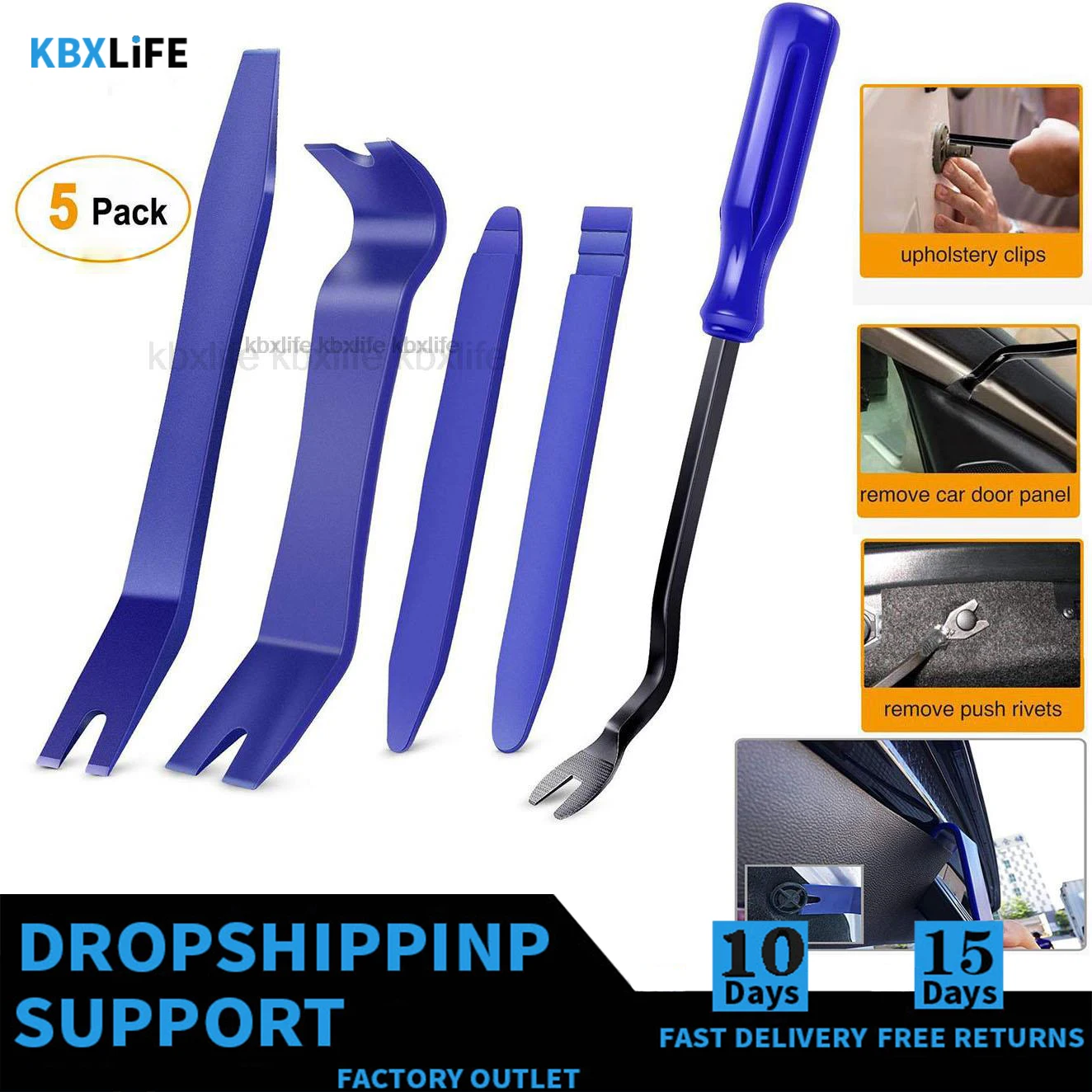 G60 Car Door Clip Panel Audio Video Dashboard Removal Kit Installer Prying Tool Navigation Disassembly Automobile Nail Puller car 9 hole half shaft ball cage puller removal tool auto accessories split axle auto repair disassembly tools