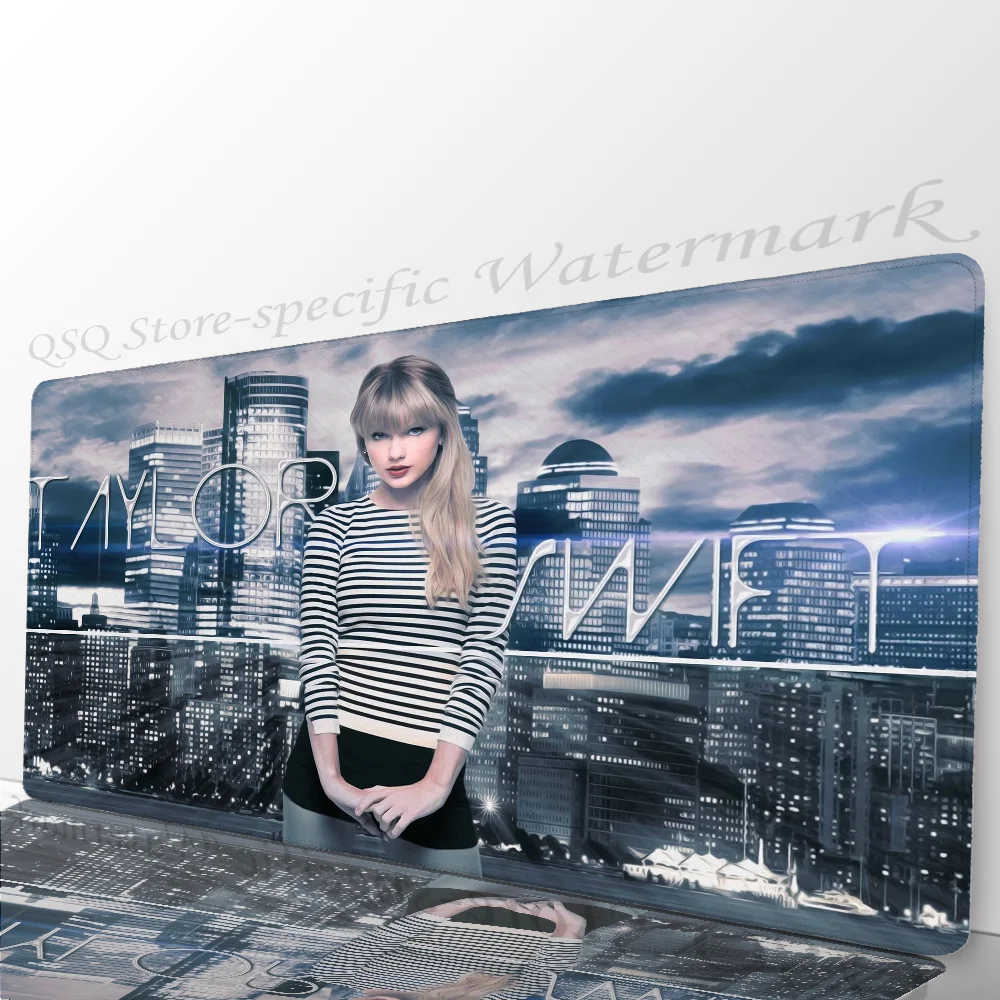 Alfombrilla de ratón con diseño de cantante T-Taylor-S-Swifts, alfombrilla para ratón, alfombrilla de escritorio con almohadilla, accesorios para juegos, alfombrilla para teclado XXL Prime Gaming