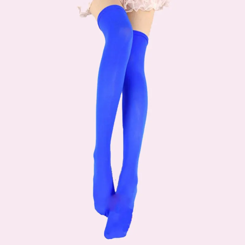 Sexy Soild Farbe Lange Socken Frauen Über Knie Oberschenkel Hoch Über Den Knie Strümpfe Lolita Damen Mädchen Warme Knie Socken – Detail 6