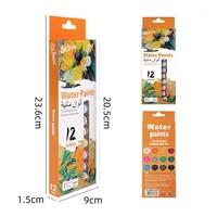 12 Color Watercolor Paint Set 9ml Tubes Professional Artist Painting Supplies Vibrant Watercolors for Drawing Coloring Sketching 6