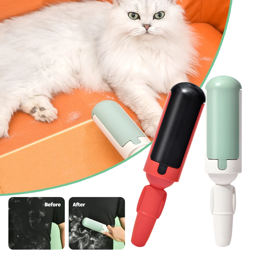 

Portable Pet Hair Remover Home Fluff Lint Catcher Cat Dog Hair Removal Roller Washable Carpet Cleaning Tools Pet Supplies