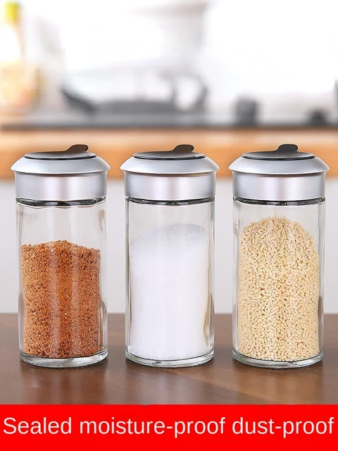 Sald and Pepper Kitchen Spices Set for Kitchen Organizer Box Home  Kitchenware Salt Shaker Plastic Seasoning Storage Spice Jar - AliExpress